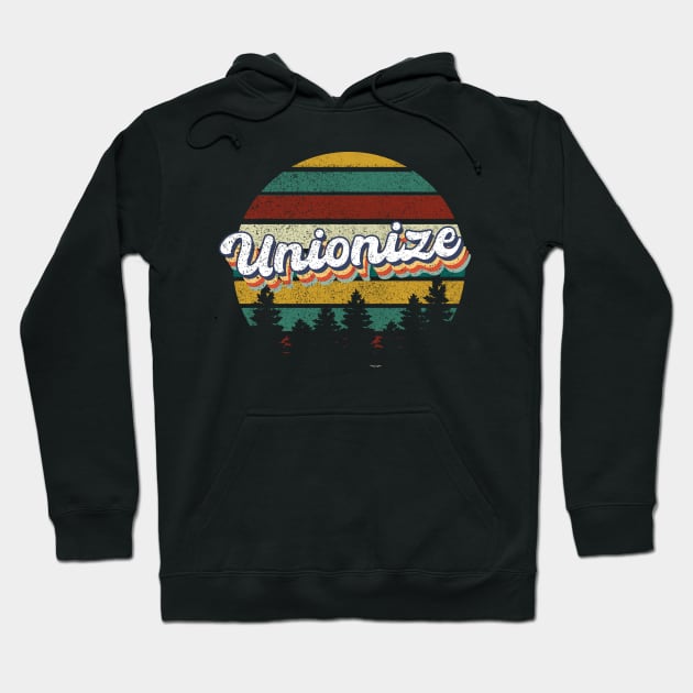 Solidarity in Nature: Unionize for a Brighter Tomorrow Unisex Tee Hoodie by Voices of Labor